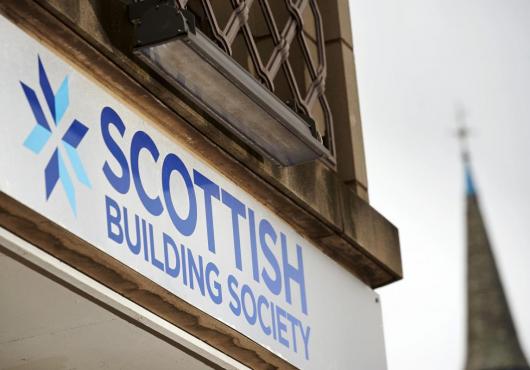 Background image: Scottish Building Society is here for its customers