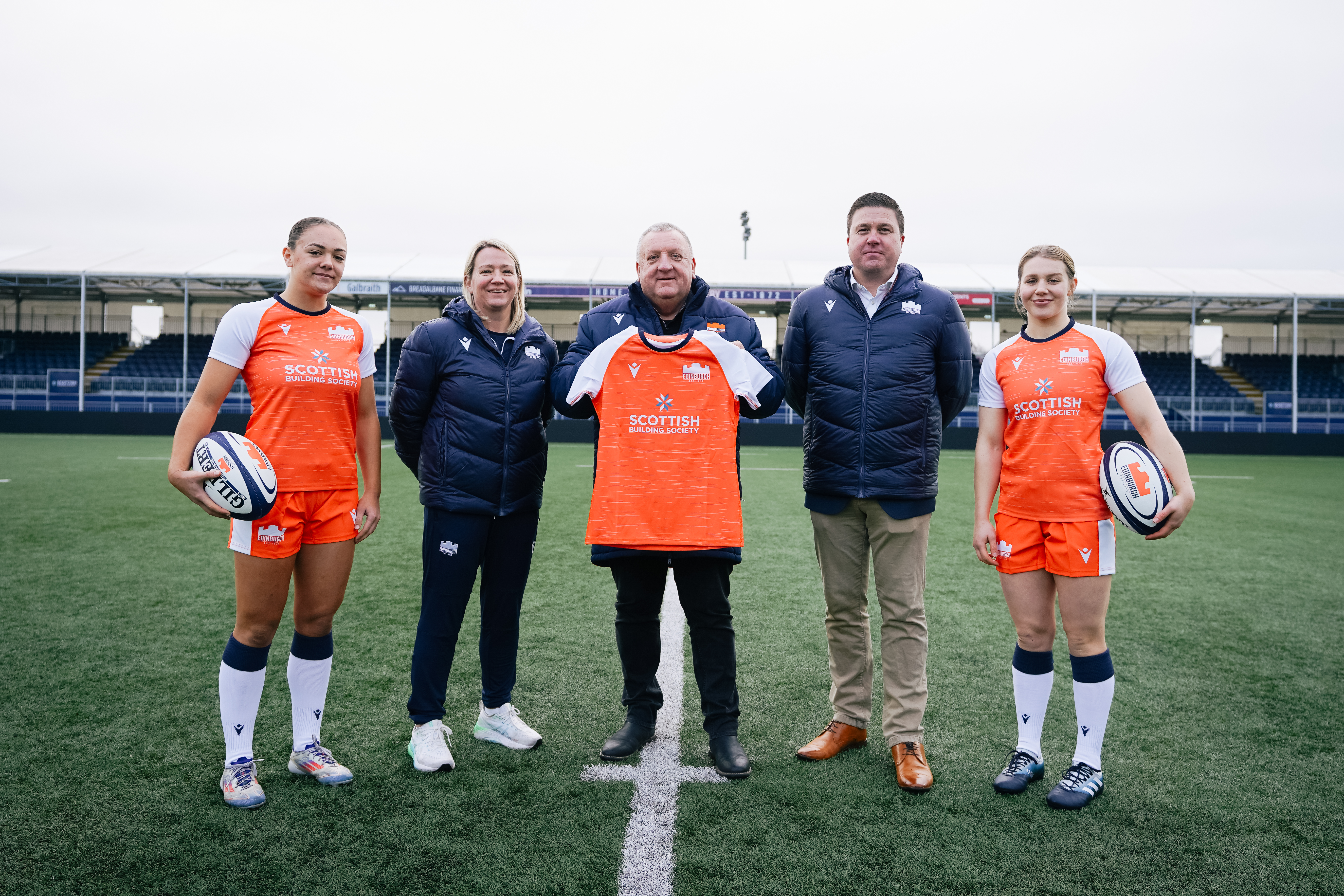 Background image: Scottish Building Society sponsors Edinburgh Rugby women's team 