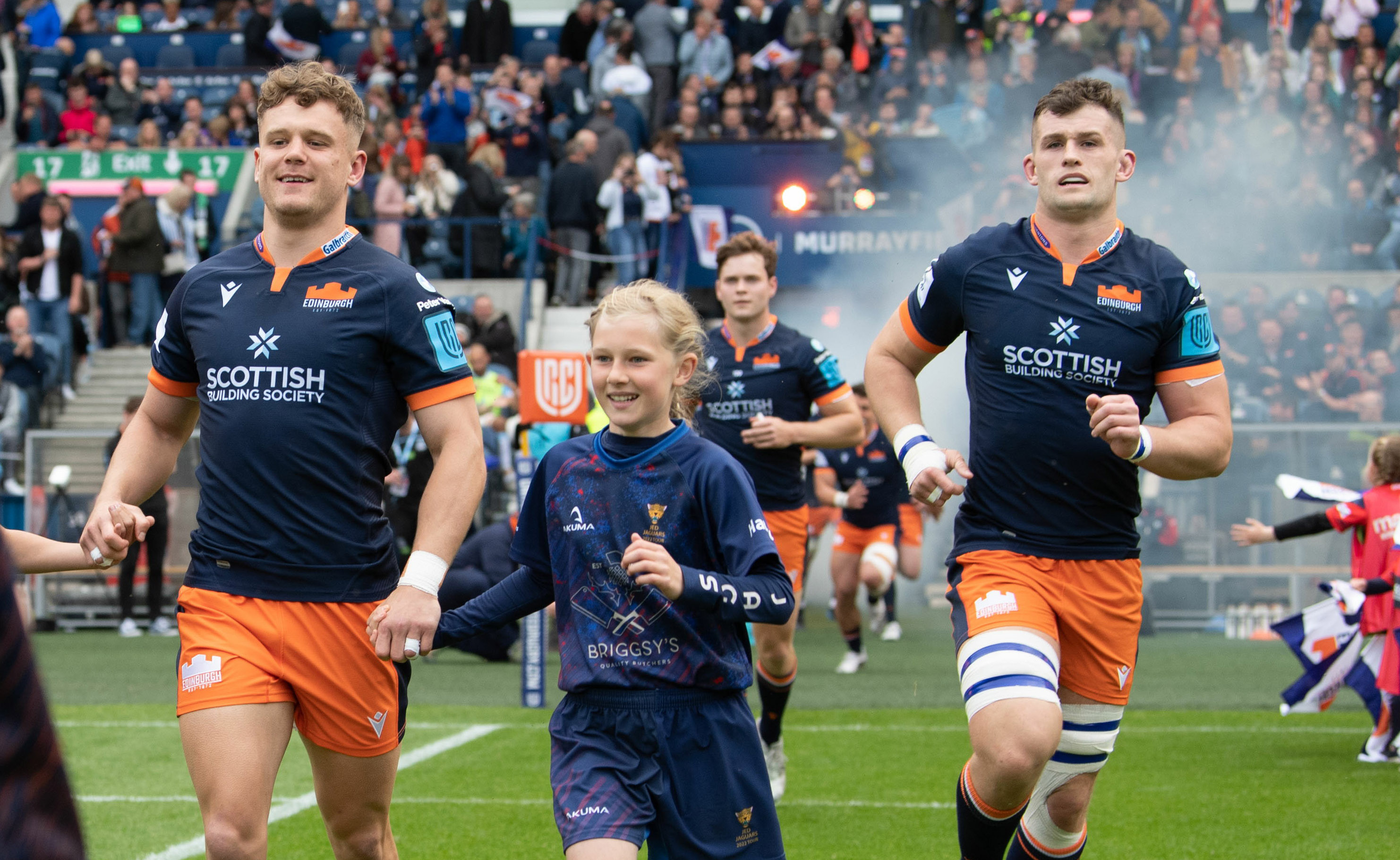 Background image: Be a mascot for the Edinburgh Rugby v Munster Game 2 December - Apply Now!