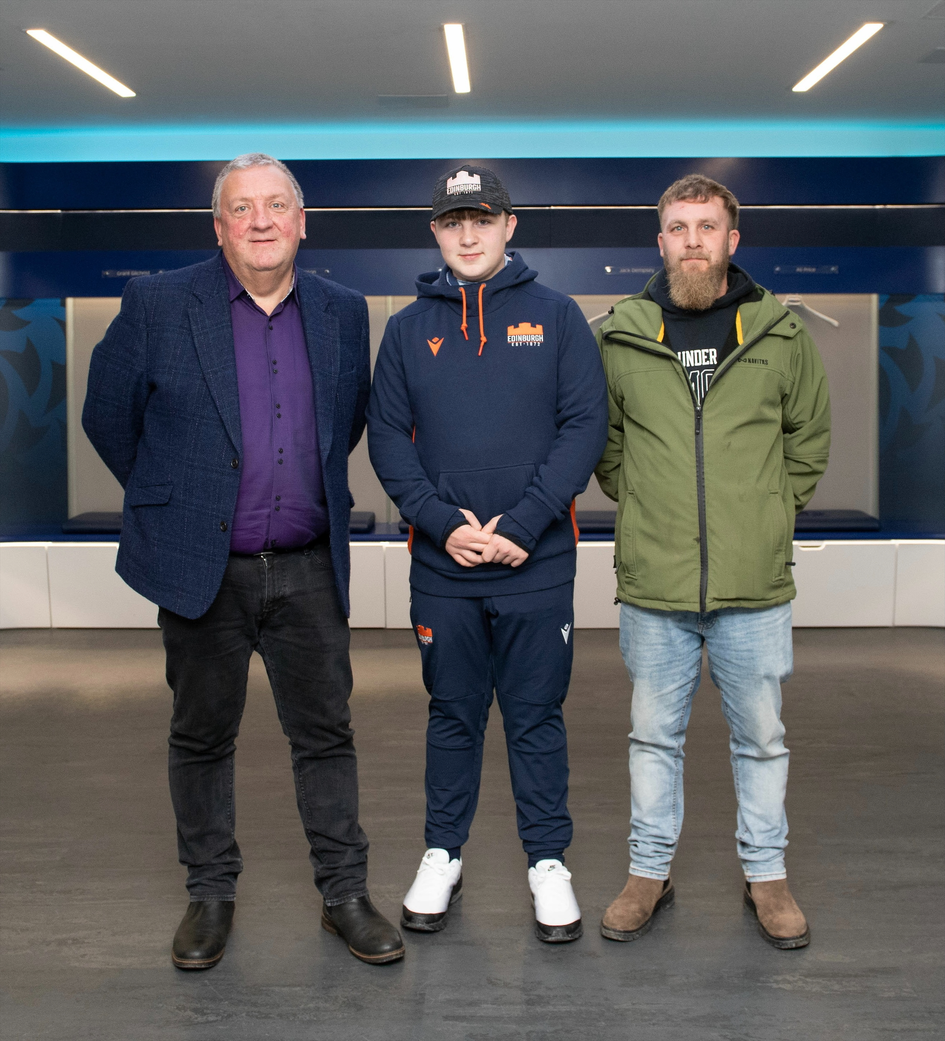 Background image: Congratulations to Cameron who won our competition to be mascot for Edinburgh Rugby 