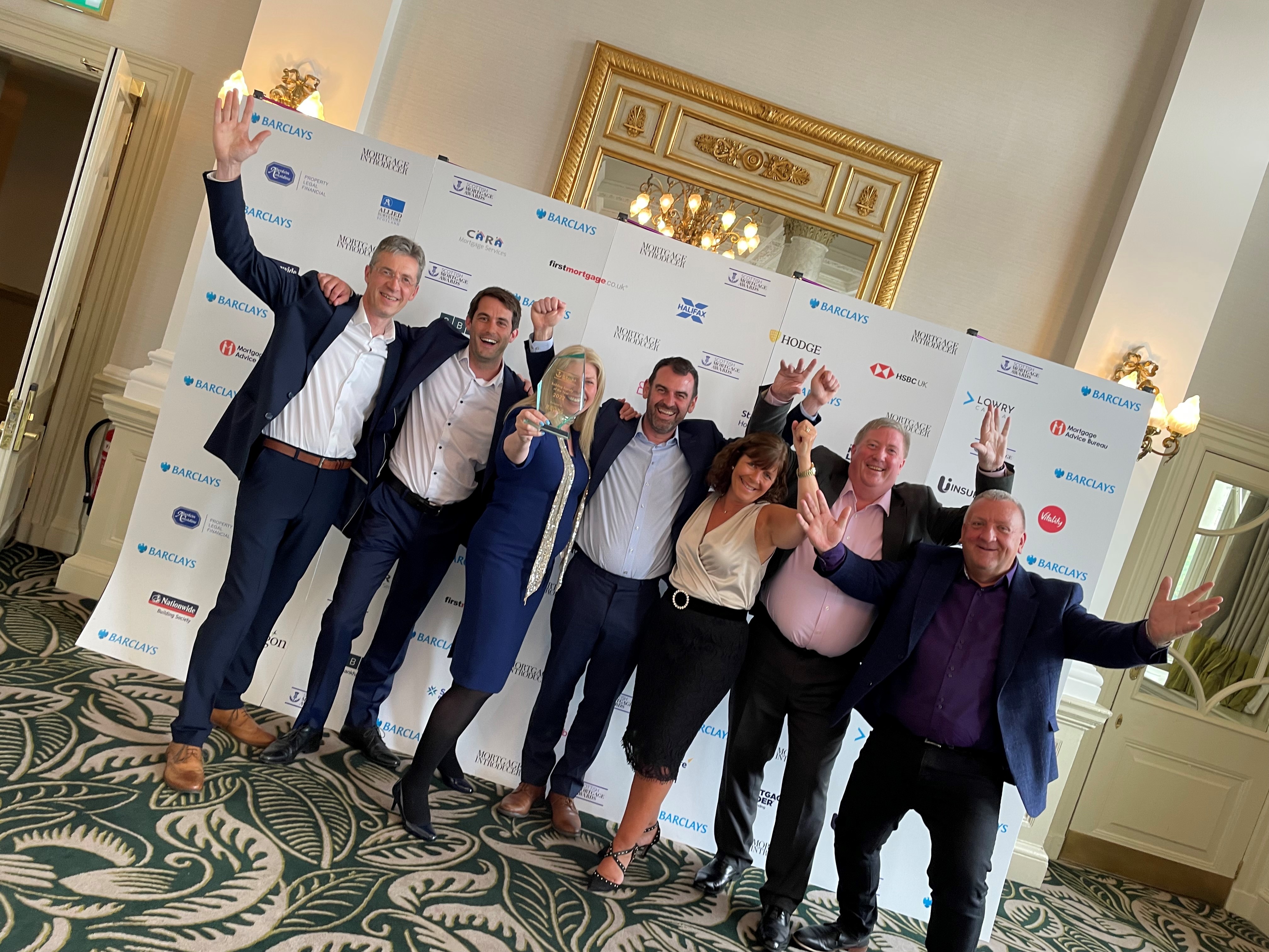 Background image: Winner of Building Society of the Year at the Scottish Mortgage Awards 2022