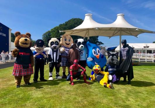 Background image:  Ayr Racecourse Hold Mascot Race